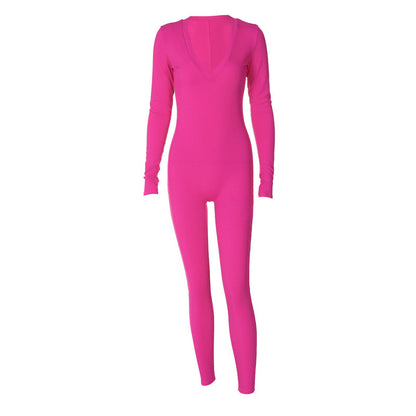 Sports Long Sleeve Jumpsuit