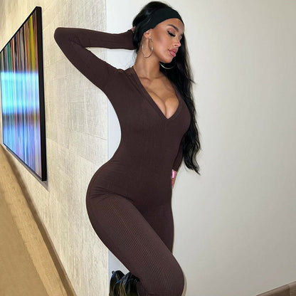 Sports Long Sleeve Jumpsuit