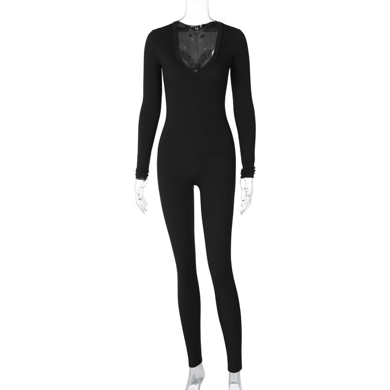 Sports Long Sleeve Jumpsuit