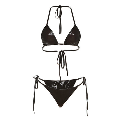 Lace-up Reflective Bikini